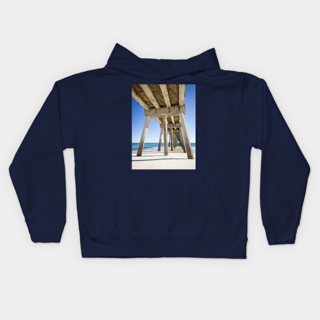 Pensacola Fishing Pier Kids Hoodie by mcdonojj